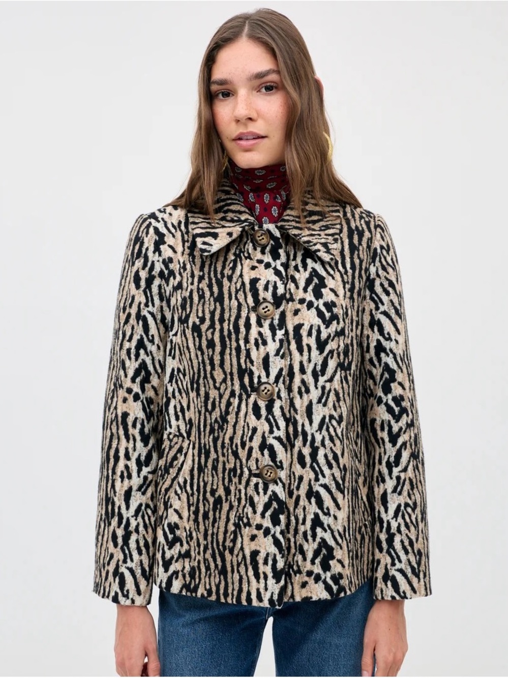 Brand New- RIXO Tommie Leopard Jacket 🐆